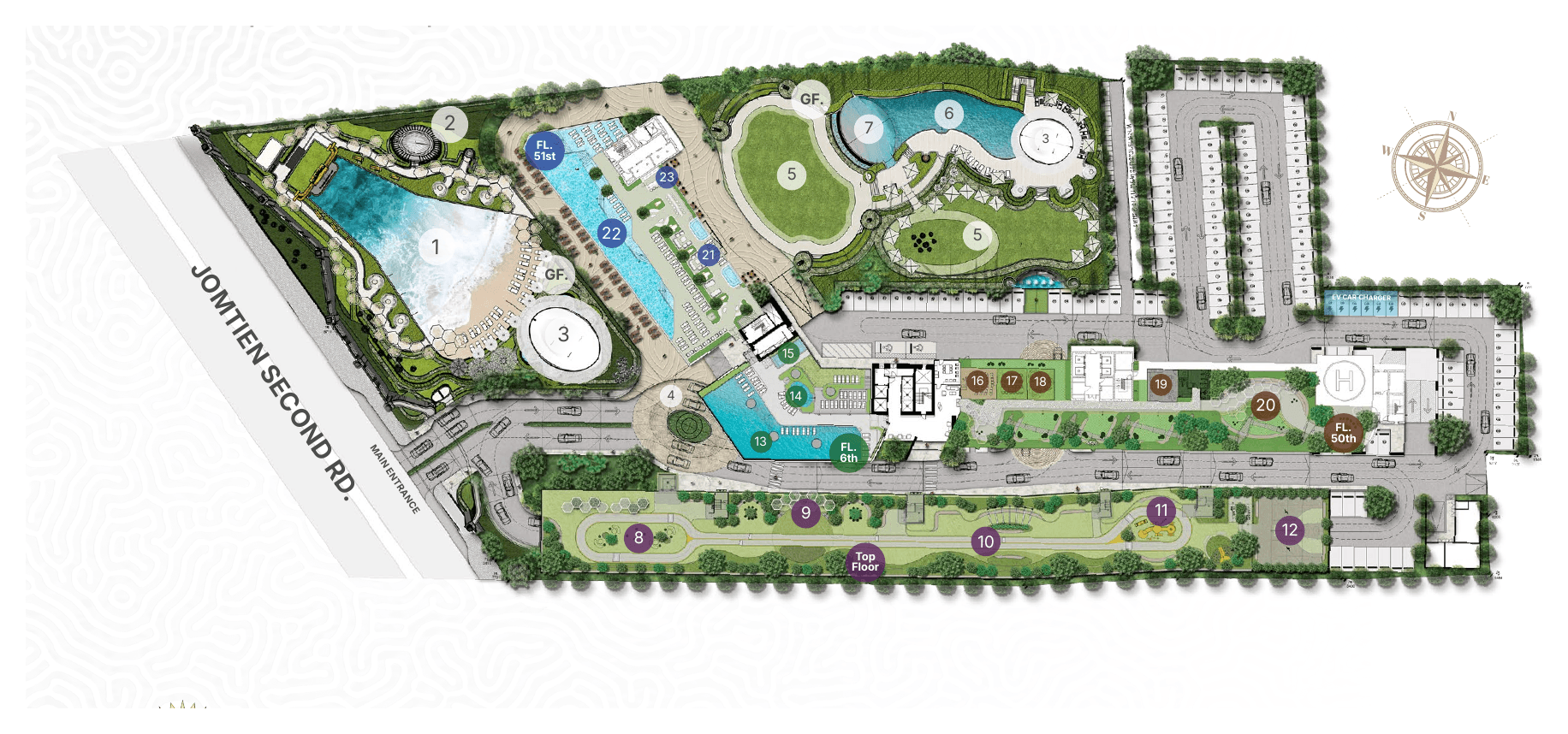 Copacabana Coral Reef Jomtien — Master plan